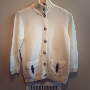Ralph Lauren Cream 3/4 Sleeve Sweater - S